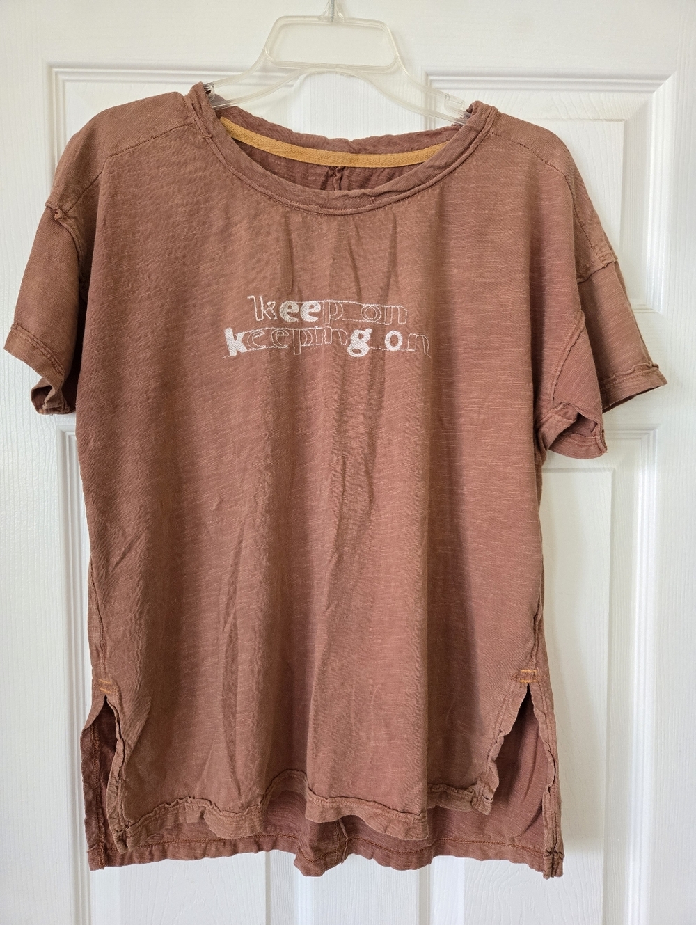 Pilcro and the Letterpress Rust Tee, S